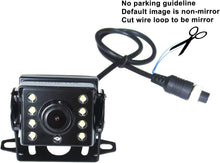 Load image into Gallery viewer, 12V 720P Waterproof AHD Front Side Rear View Backup Camera with 8 LED Lights