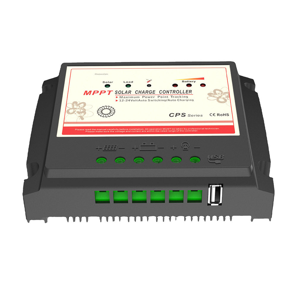 10A 20A 12V 24V MPPT Solar Panel Controller Regulator for Lead Acid Ba ...